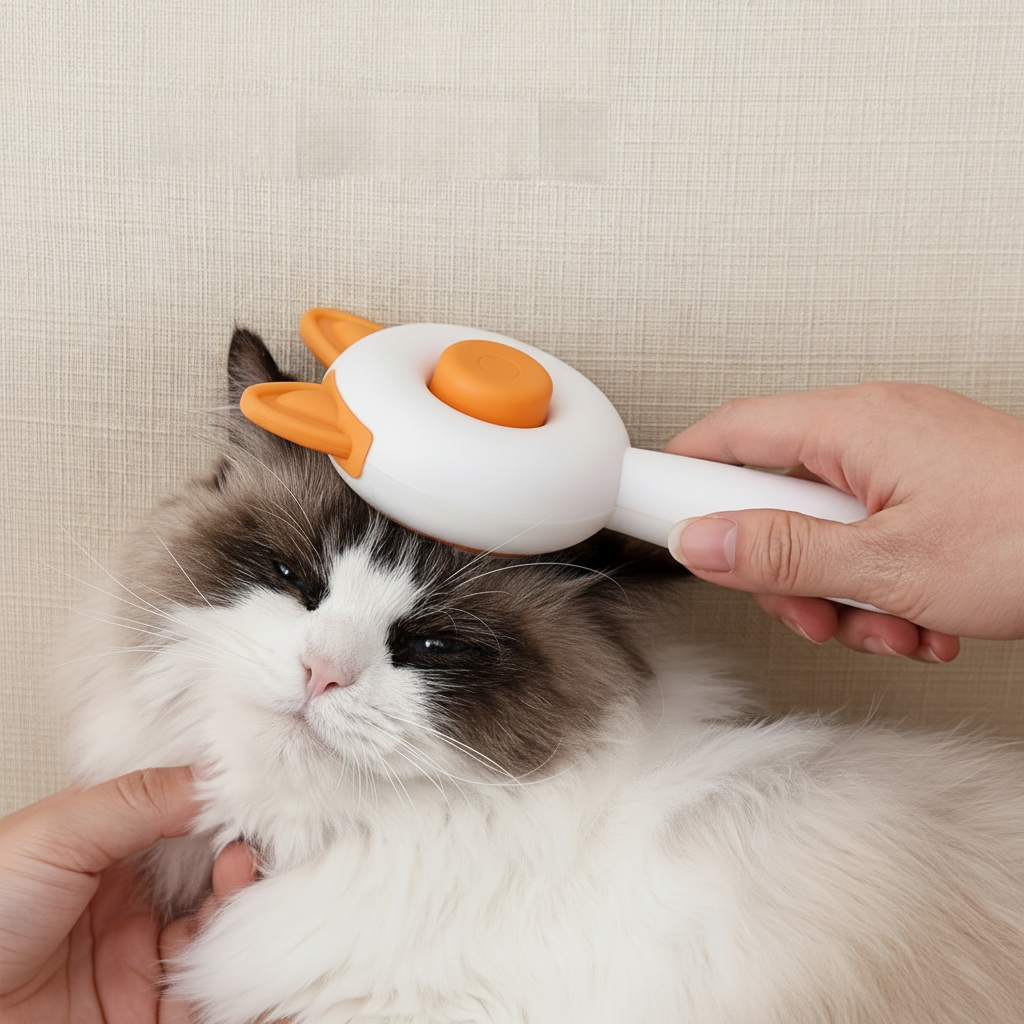 Self-Cleaning Pet Brush — Dogs & Cats